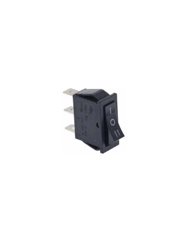 Interruptor basculante medida de montaje 30x11mm negro 1CO 250V 16A I O II 34557 56254.00005.05