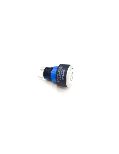 Interruptor pulsante azul IP65 ONPOW LAS1- AWY-11ZT LAS1-A 5A 220VAC 5 Terminales Ozti 6232.00011.41 9099.00011.41