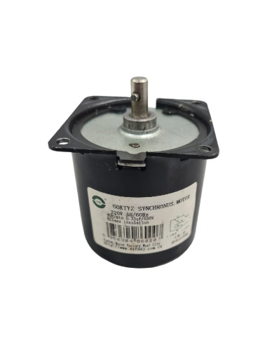 Motor chocolatera HCL 60KTYZ Eje con pasador altura 14mm Ø7mm 40rpm 220V